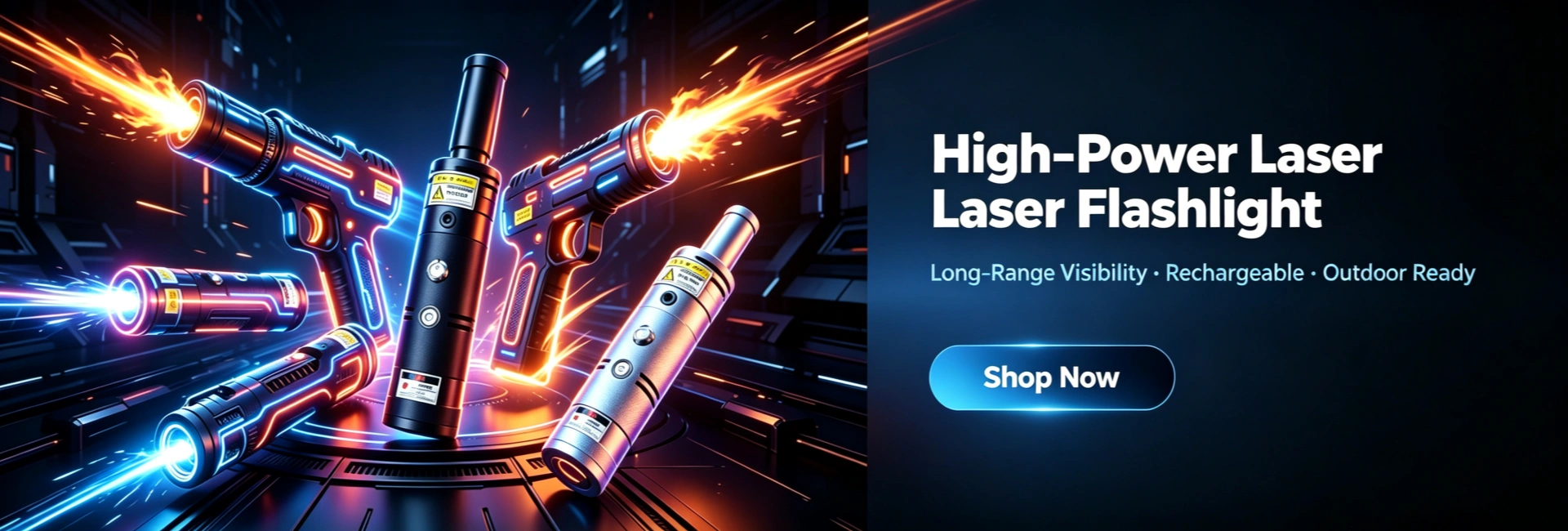 High-Power-Laser-Ignition-Flashlight | LaserHubs | Industrial Laser Igniter & Laser Components Supplier